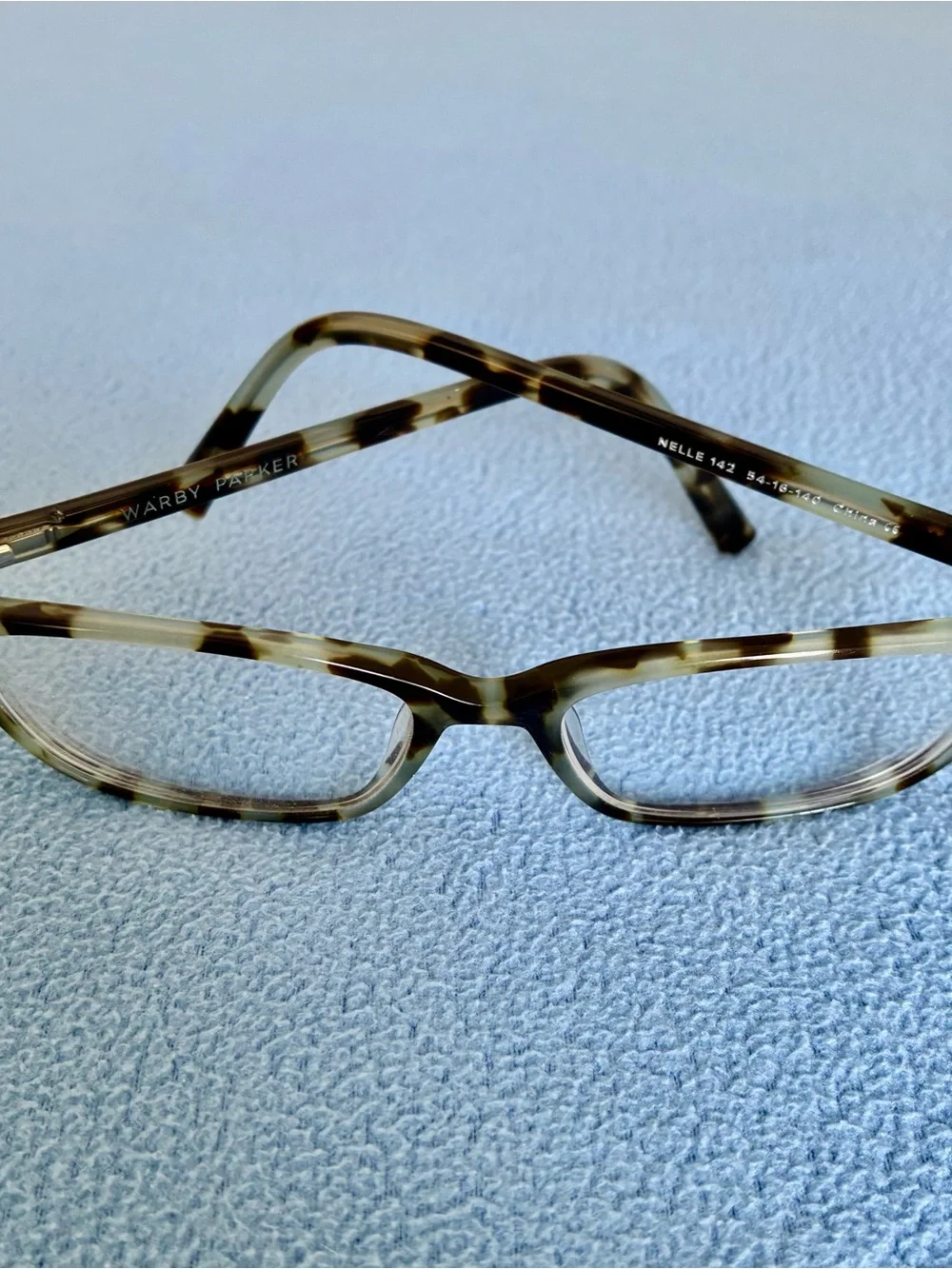 Warby Parker Ladies Mint and Tortoiseshell 
